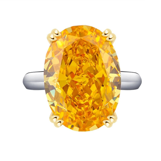 Oval Engagement Ring 13*18 925 Silver High Carbon Diamond