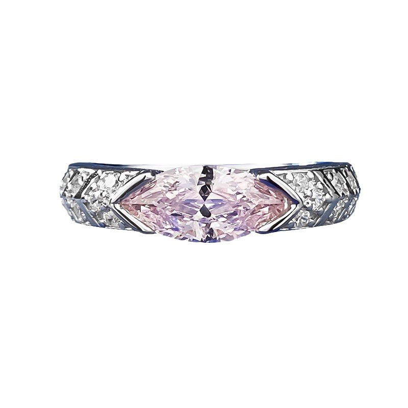 Marquise Engagement Ring 5*10 925 Silver Zircon