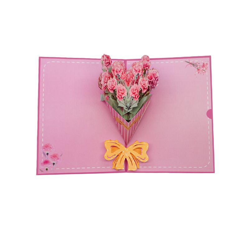 Jewelryay Exclusive | Customizable 3D NFC Greeting Card Carnation