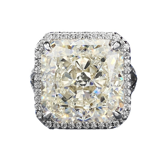 Princess Engagement Ring 13*13 925 Silver High carbon diamond