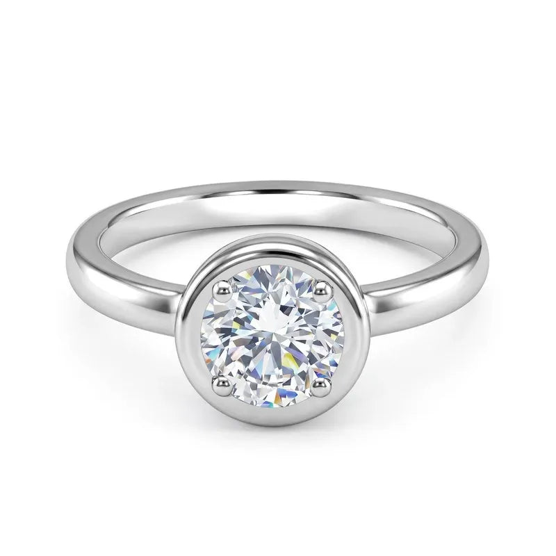1 Carat HPHT Lab Grown Diamond Ring in S925 Sterling Silver