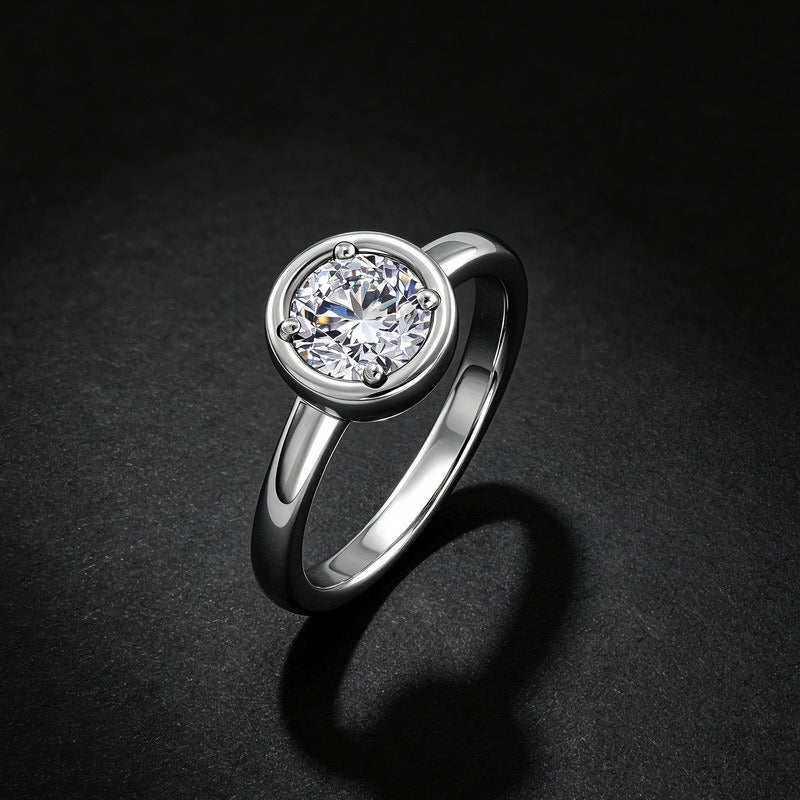 1 Carat HPHT Lab Grown Diamond Ring in S925 Sterling Silver