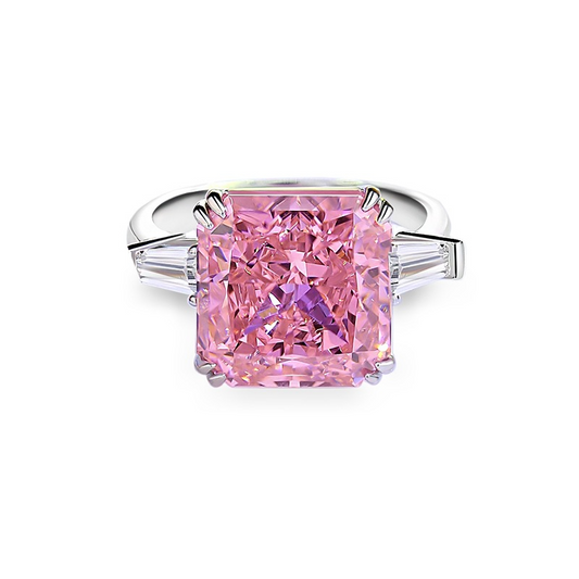 Princess Engagement Ring 12*12 925 Silver High Carbon Diamond