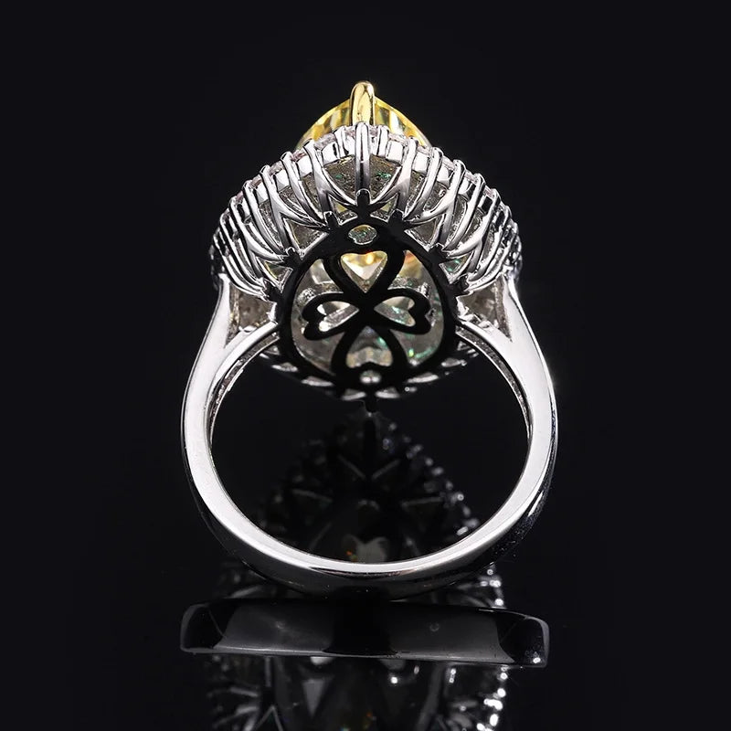 Marquise Engagement Ring 9*18 925 Silver High Carbon Diamond