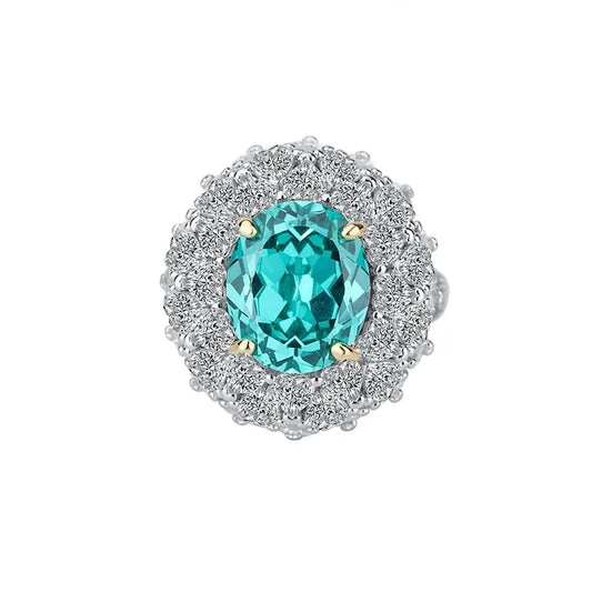 Oval Engagement Ring 10*12 925 Silver High Carbon Diamond