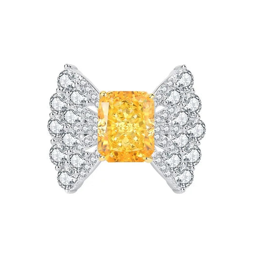 Radiant Engagement Ring 8*10 925 Silver High Carbon Diamond