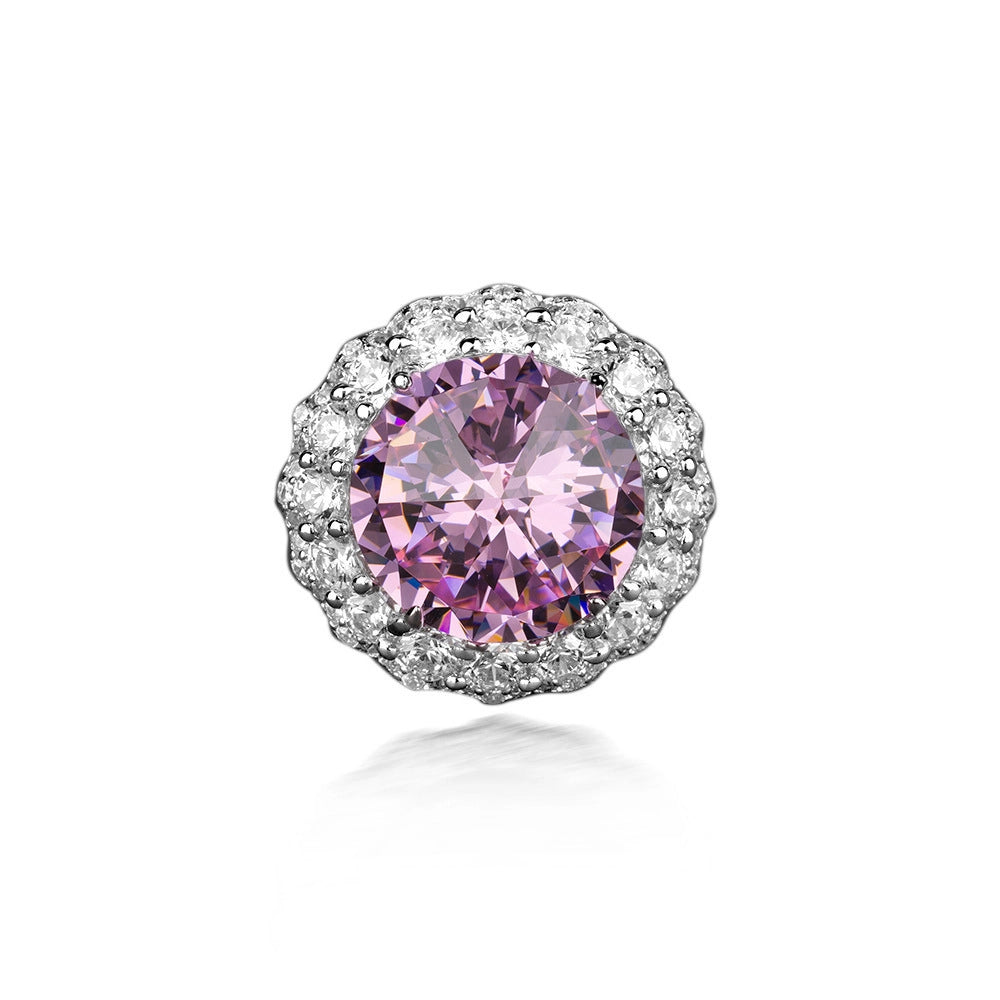 Round Engagement Ring 6ct 925 Silver crystal