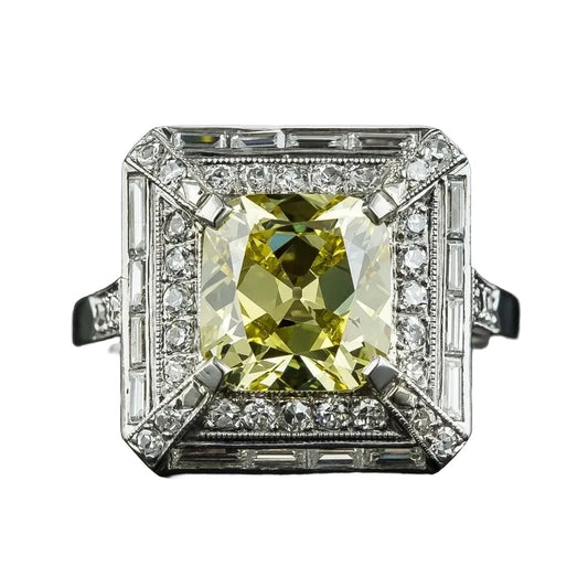 Princess Engagement Ring 2ct 925 Silver Spinel