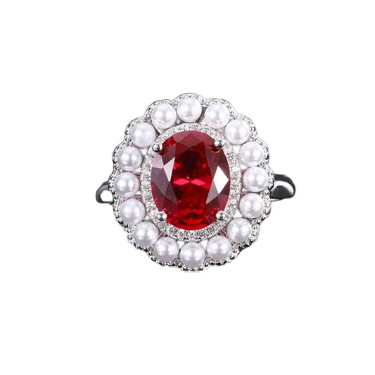Oval Engagement Ring 8*10 925 Silver High Carbon Diamond