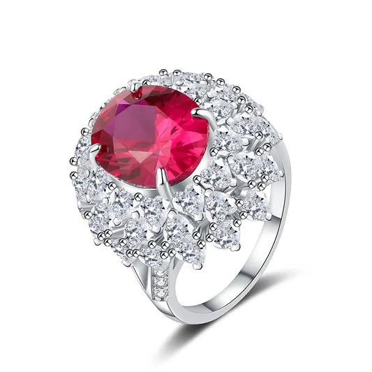 Oval Engagement Ring 10*12 925 Silver High Carbon Diamond